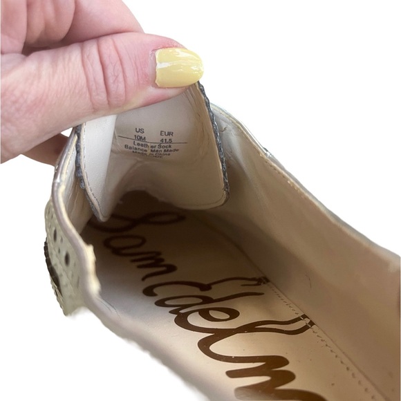 Sam Edelman Silver Jerome Oxford Sneaker Lace Shoes Size 10 - Picture 5 of 9